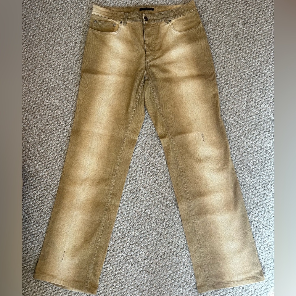 Roberto Cavalli Tan Pants